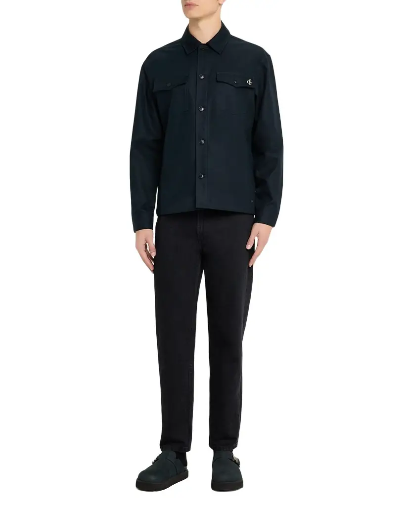 Scotch & Soda Men 's Cotton Flap-Pocket Overshirt