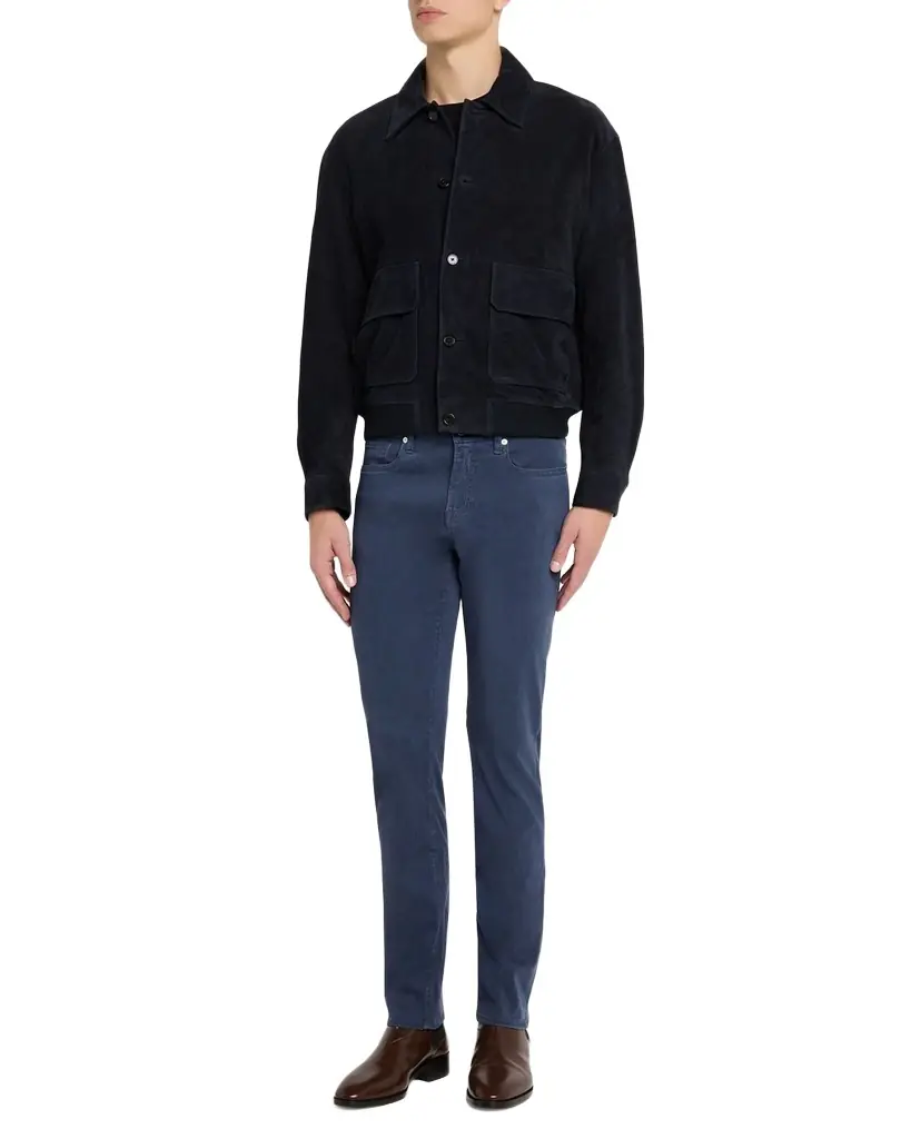 FRAME Men 's Suede Button-Front Blouson