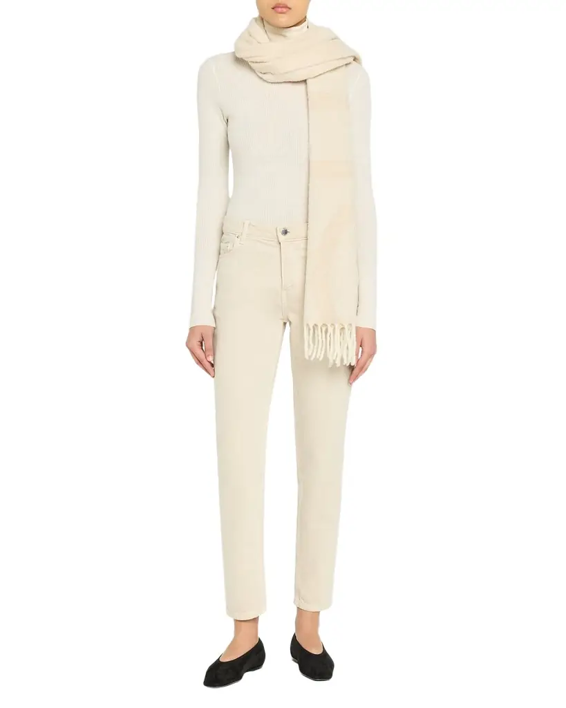 Toteme Monogram Alpaca-Blend Jacquard Scarf