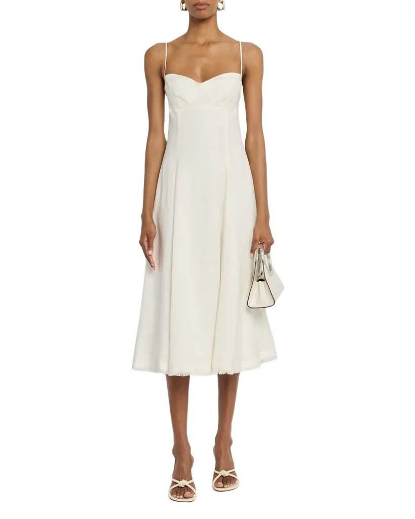 SIMKHAI Analise Bustier Midi Dress