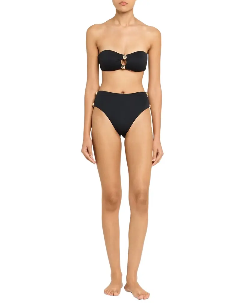 SIMKHAI Nicola Studded Bandeau Bikini Top