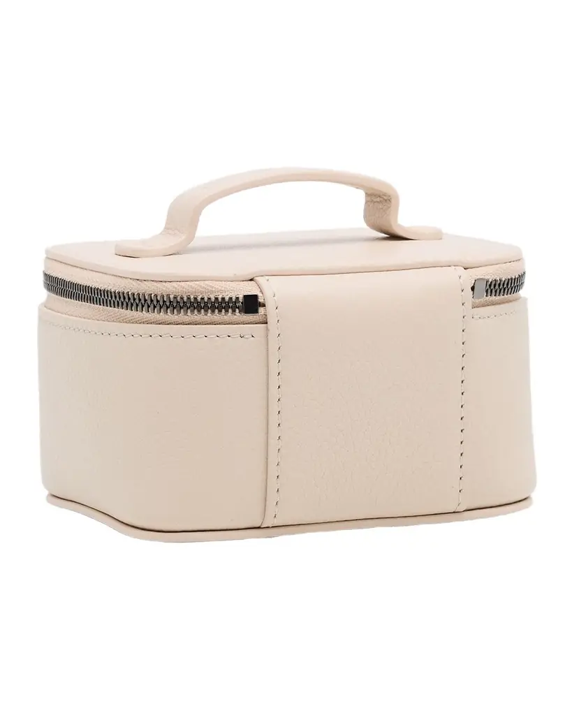 Brunello Cucinelli Small Grain Leather Jewelry Case