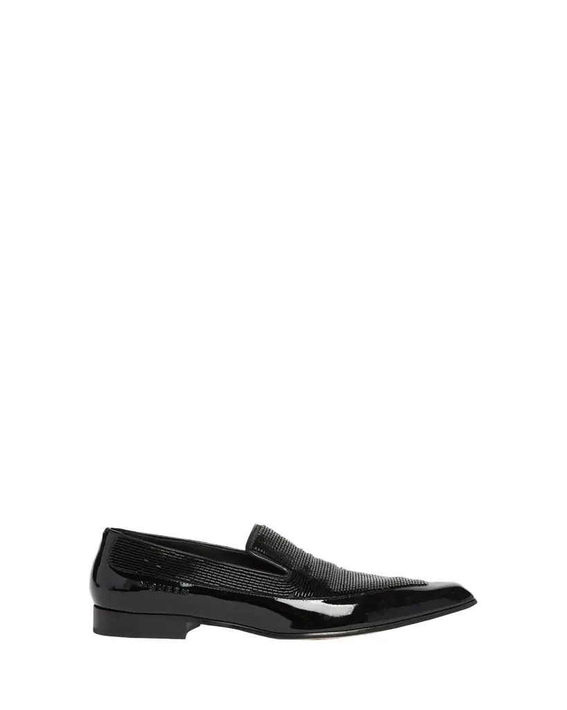 McQueen Men's Artie Beaded Leather Loafers