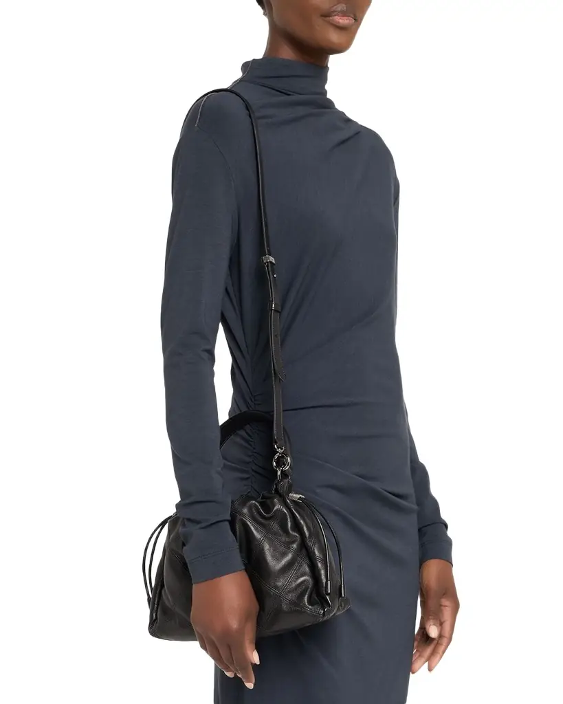 Brunello Cucinelli Small Quilted Leather Bucket Bag