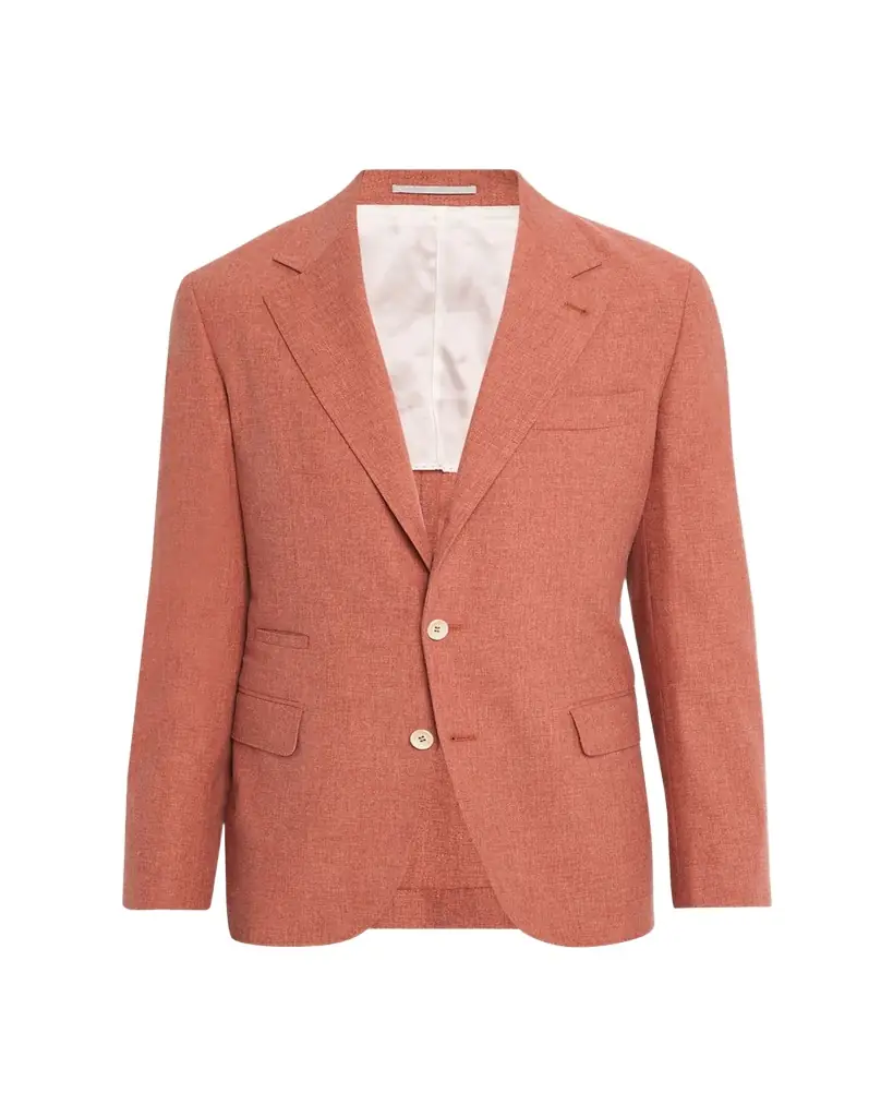 Brunello Cucinelli Men's Wool, Cotton and Silk Two-Button Blazer