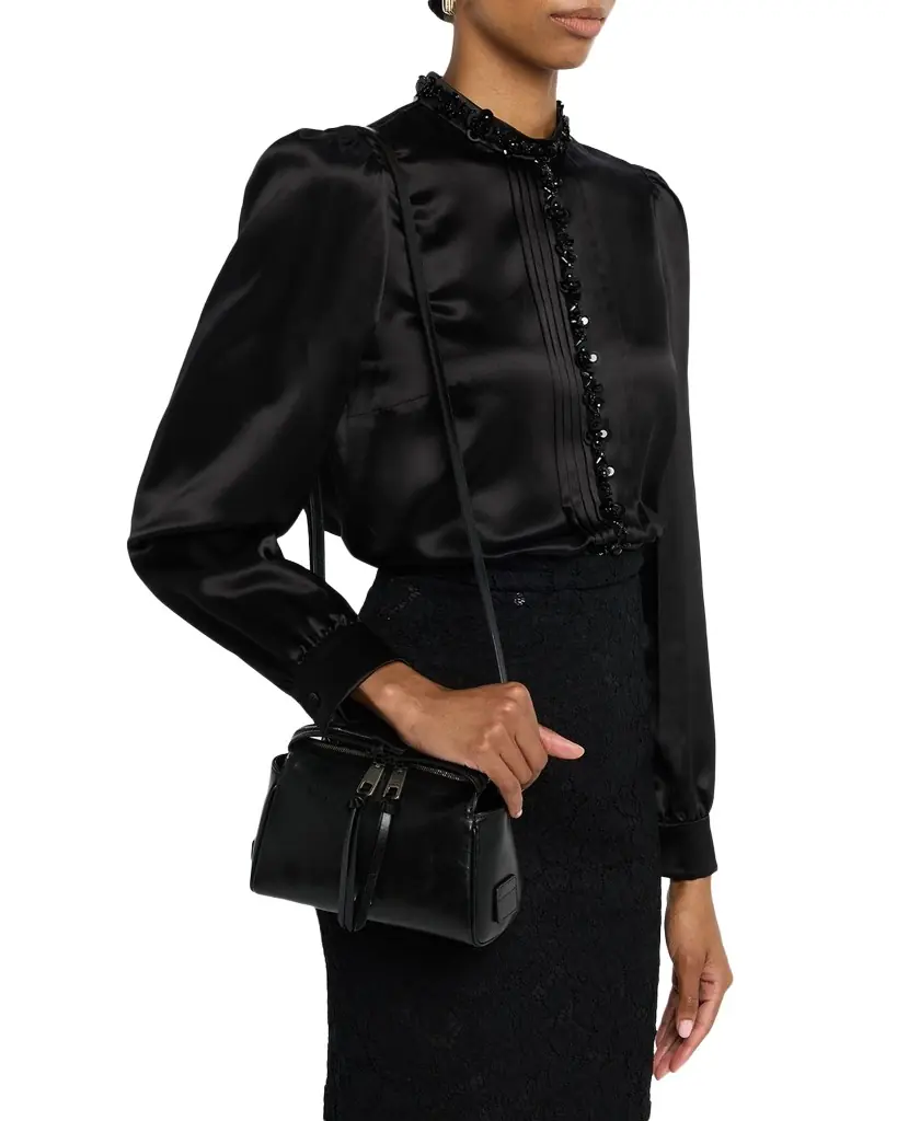 Dolce & Gabbana Zip-Top Leather Top-Handle Bag