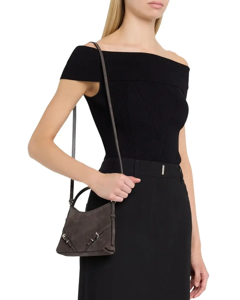 Givenchy Voyou Nano Crossbody Bag in Suede