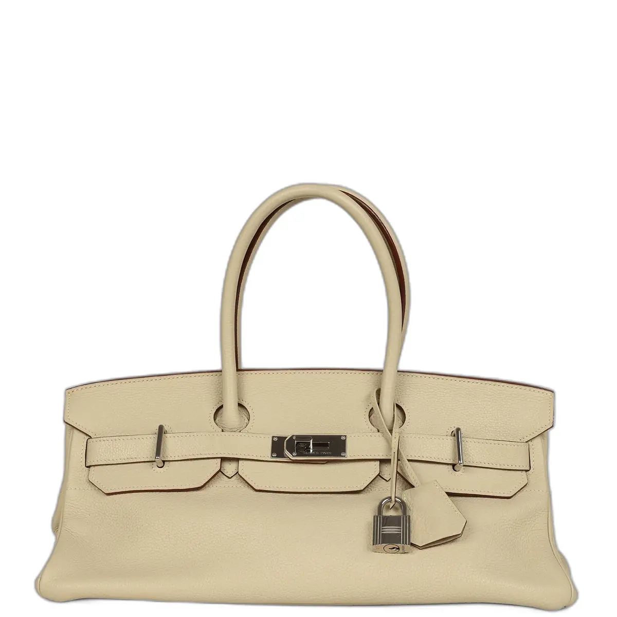 hermes Vintage Hermes Shoulder Birkin 42 JPG Parchemin Clemence Palladium Hardware