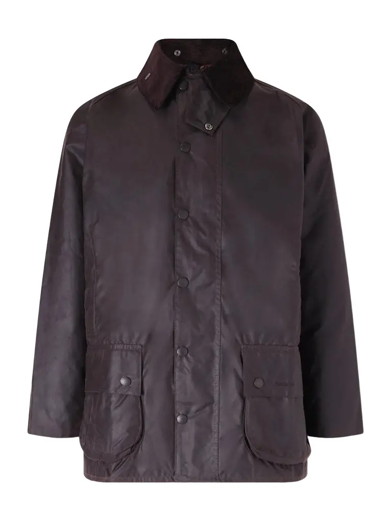 Barbour Beaufort Corduroy-Trimmed Waxed-Cotton Jacket - Men
