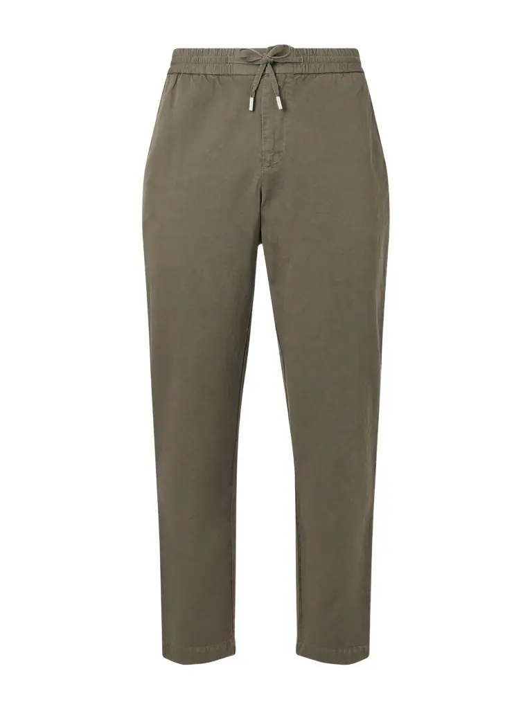 MR P. Straight-Leg Cotton and Linen-Blend Twill Drawstring Trousers - Men