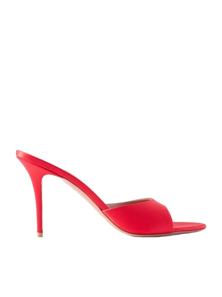 Amina Muaddi Elodie Satin Mules