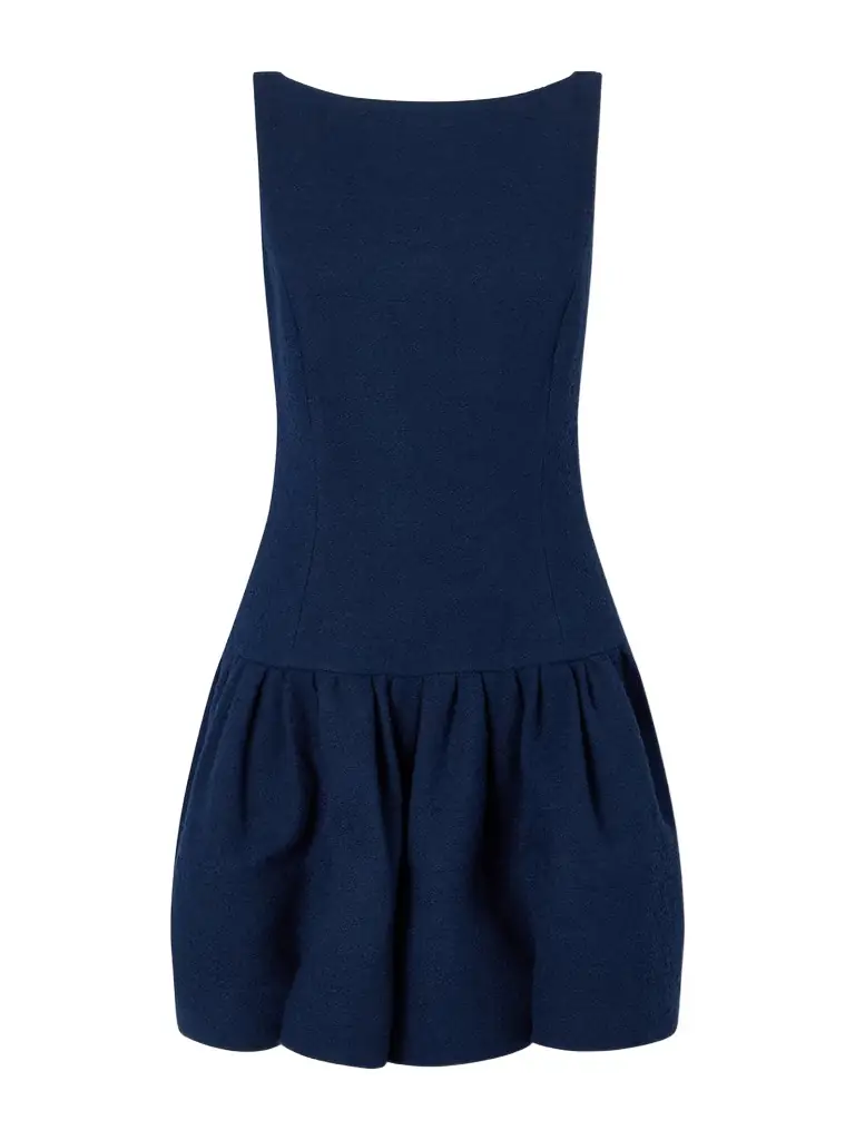 Oscar de la Renta Cotton-blend Tweed Mini Dress