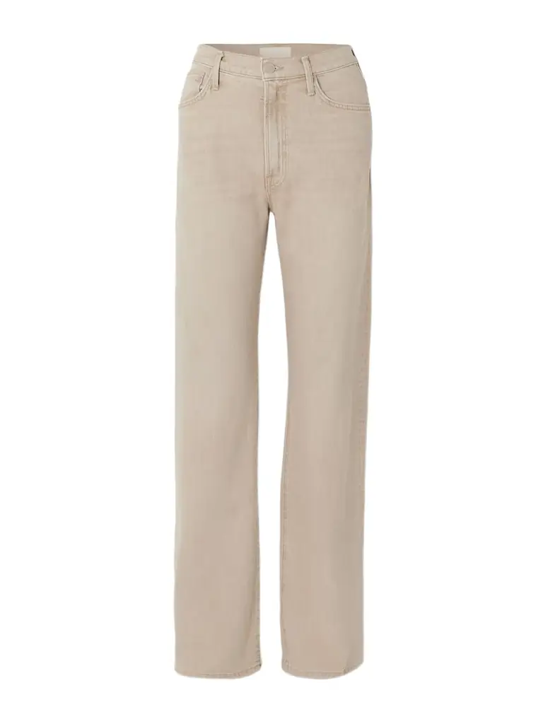 Mother The Dodger Sneak Mid-rise Straight-leg Jeans
