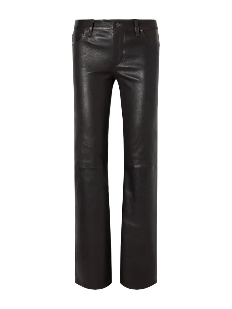 Frame Rodeo Leather Bootcut Pants