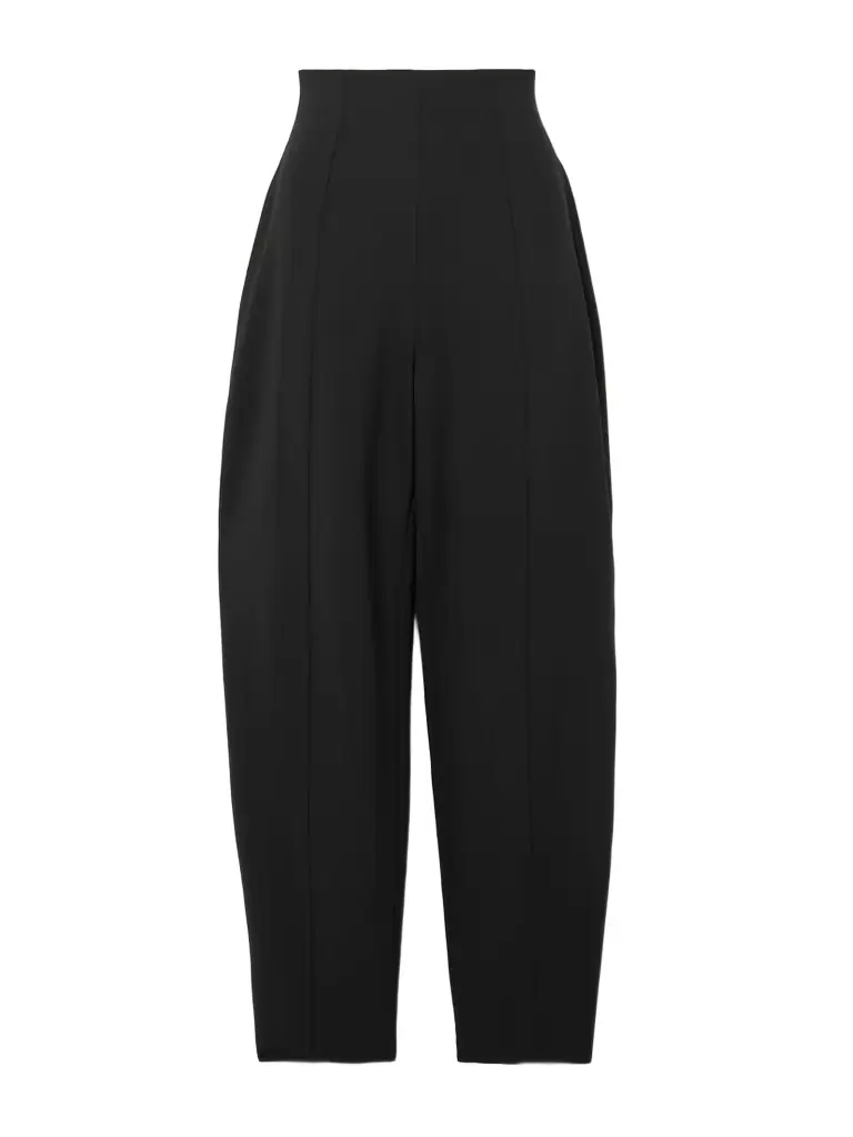 Carolina Herrera Isla Wool-blend Barrel-leg Pants