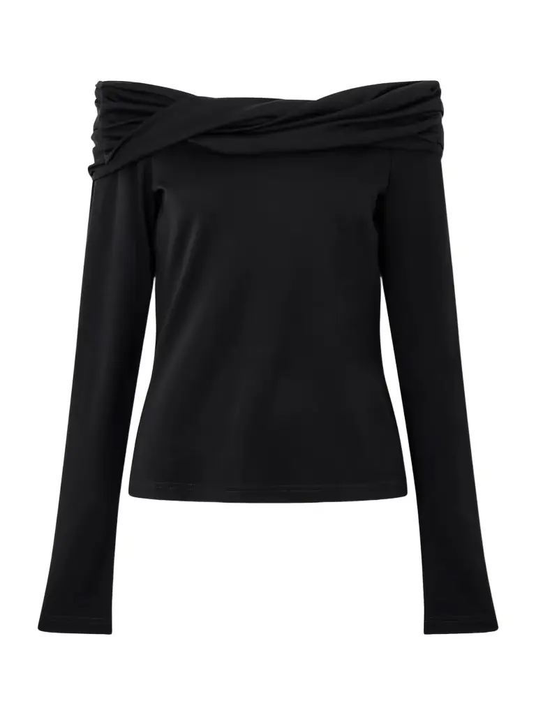 Max Mara Off-the-shoulder Wool Top