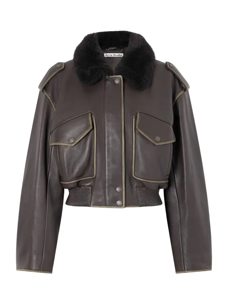 Acne Studios Shearling Bomber Jacket