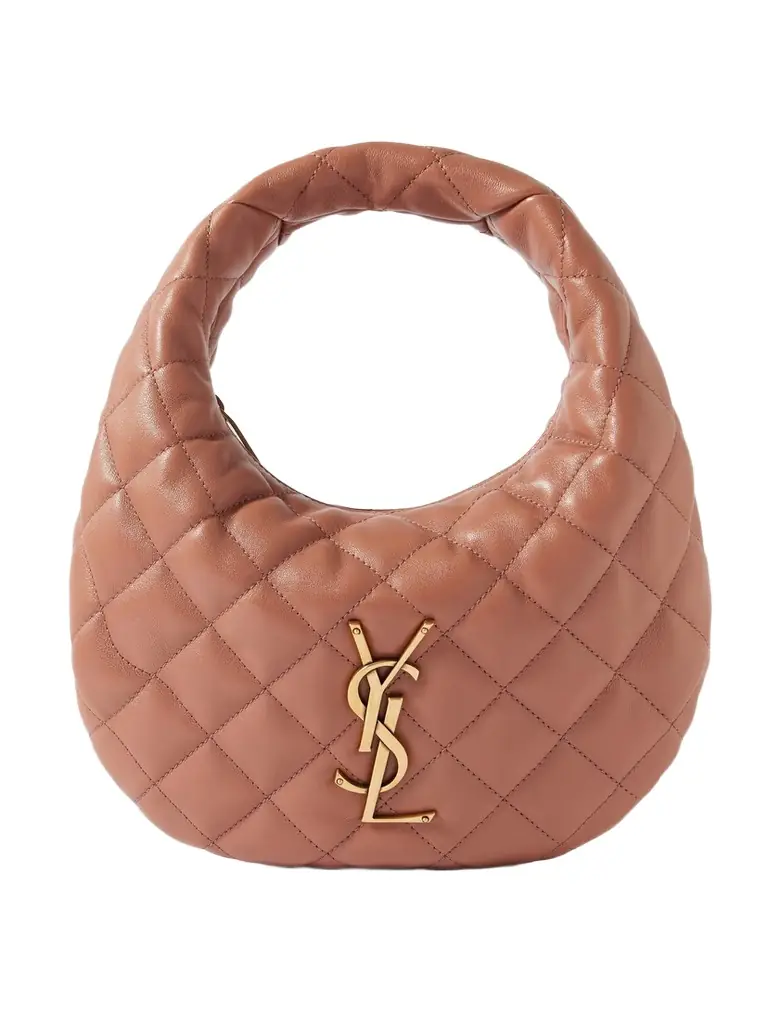 Saint Laurent Icarino Matelassé Leather Tote