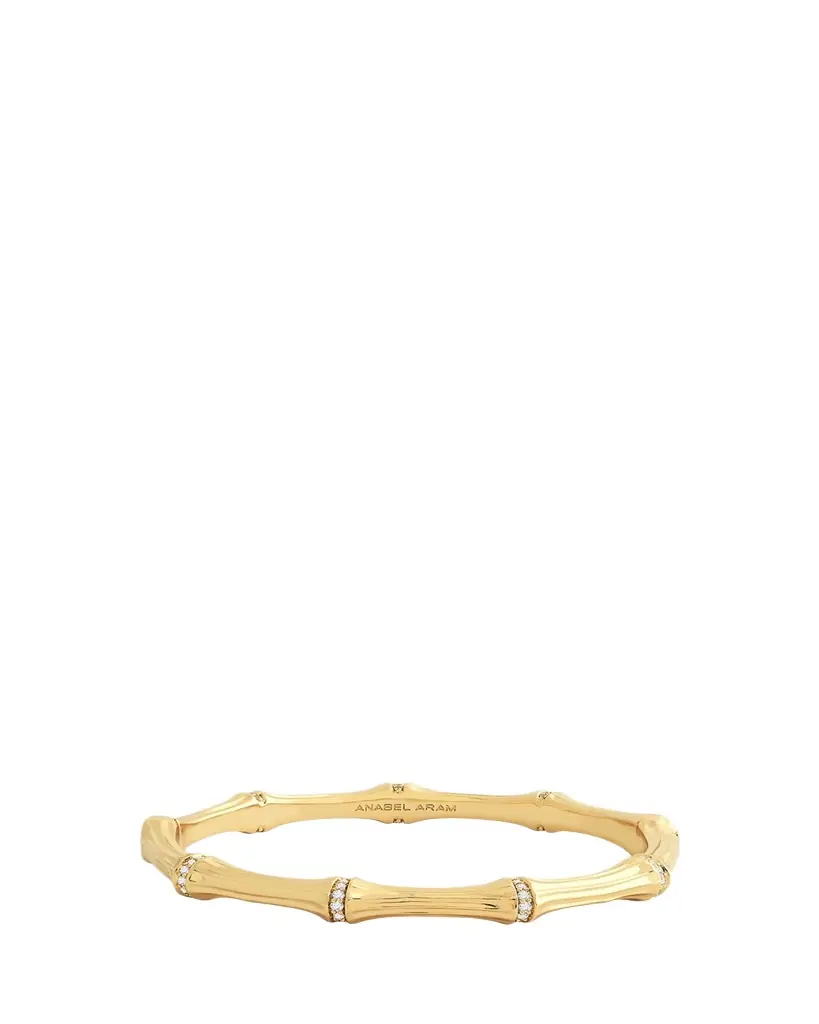 Anabel Aram Jewelry Bamboo Hinged Bangle