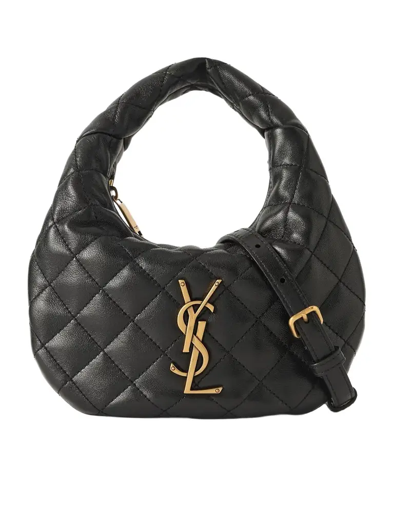 Saint Laurent Icarino Mini Matelassé Leather Shoulder Bag