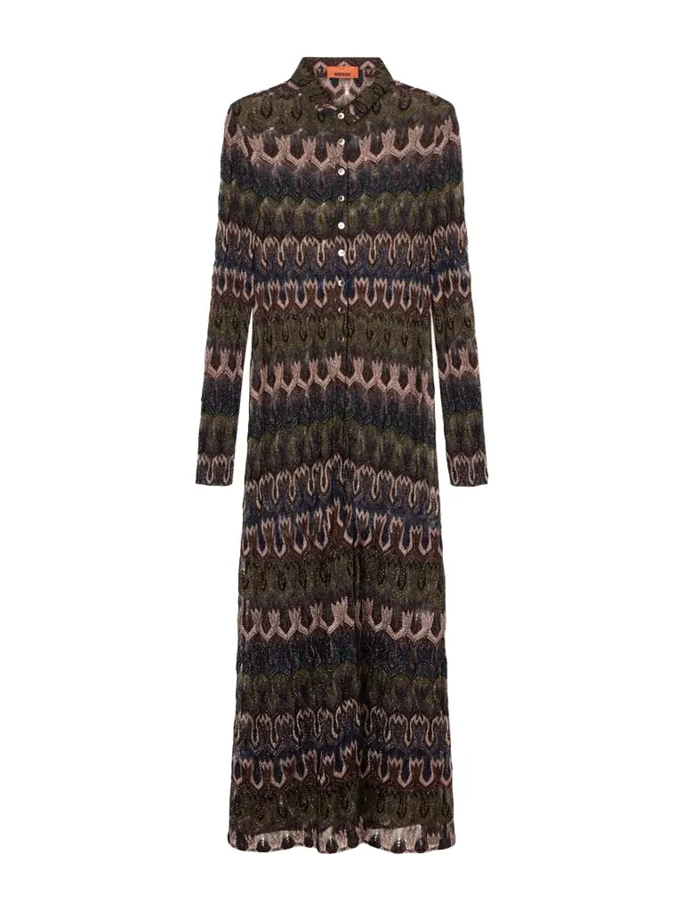Missoni Metallic Crochet-knit Cardigan