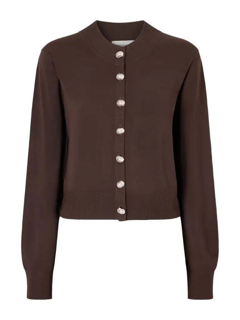 Brandon Maxwell Aubrey Knitted Cardigan