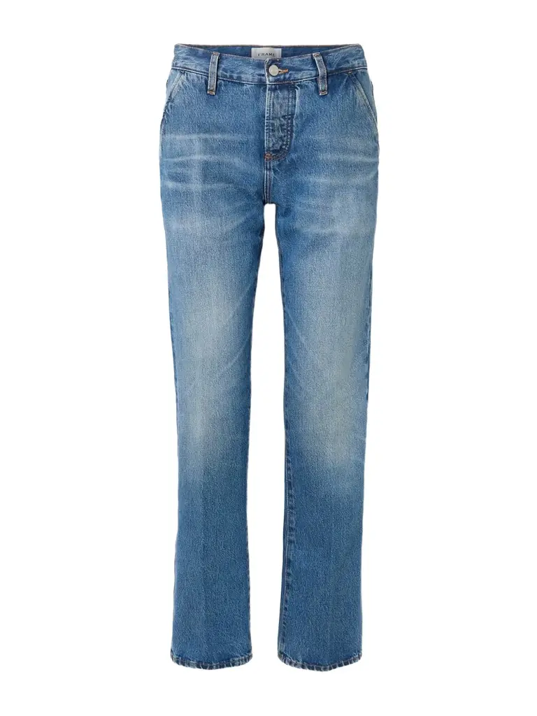 Frame The Drop Mid-rise Straight-leg Jeans