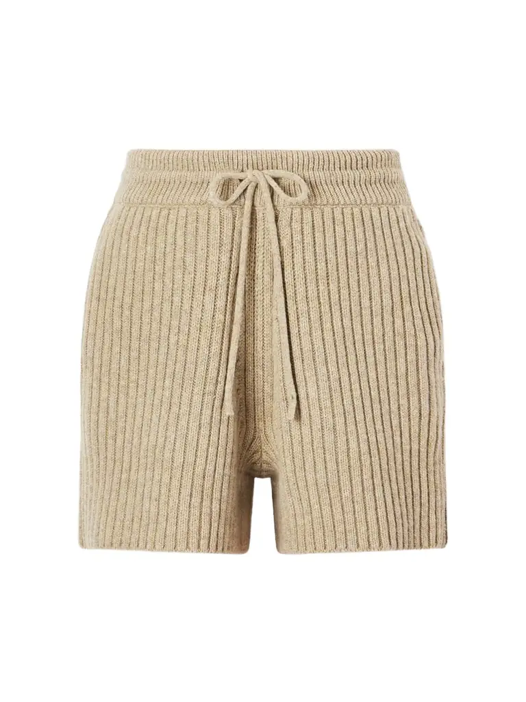 Burberry Ribbed Wool And Cashmere-blend Shorts