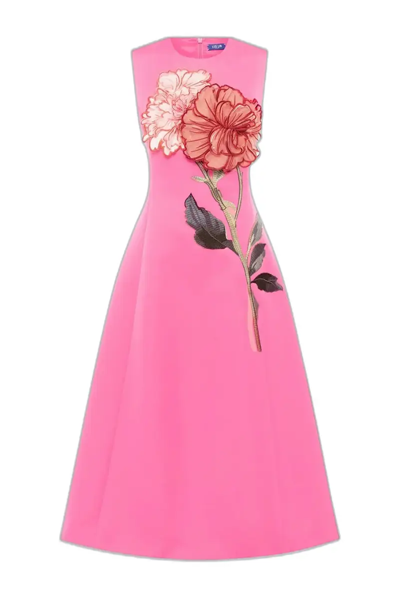 LEO LIN Cleo Dress - Fuschia Peony