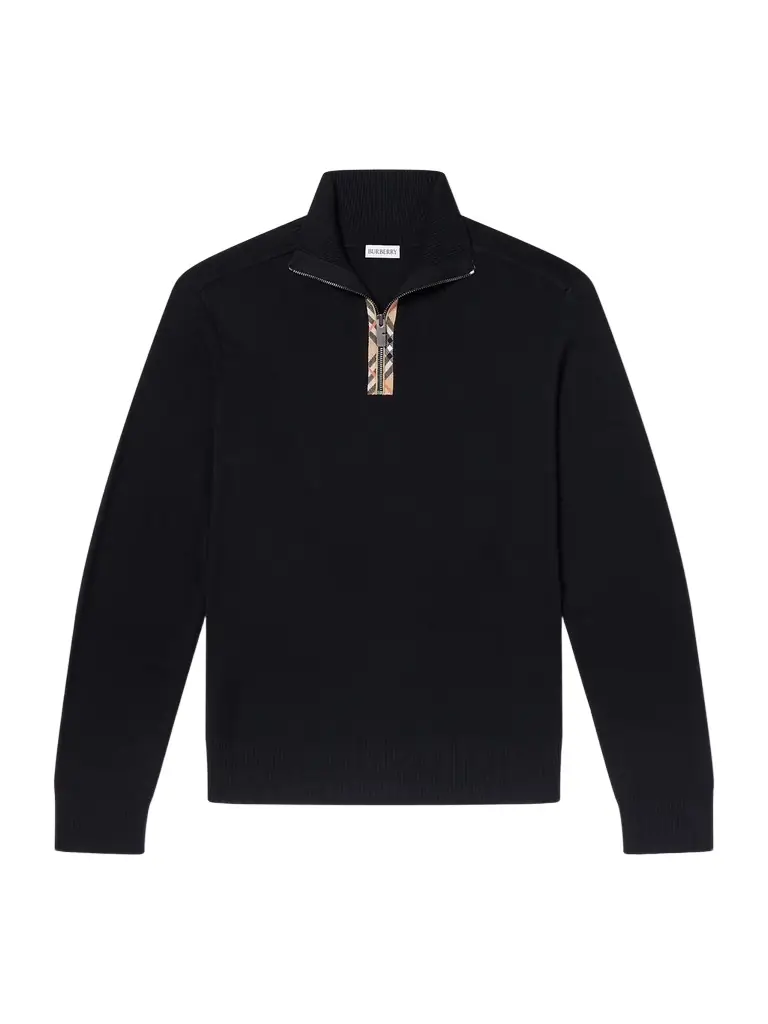 Burberry Wool Half-Zip Sweater - Men