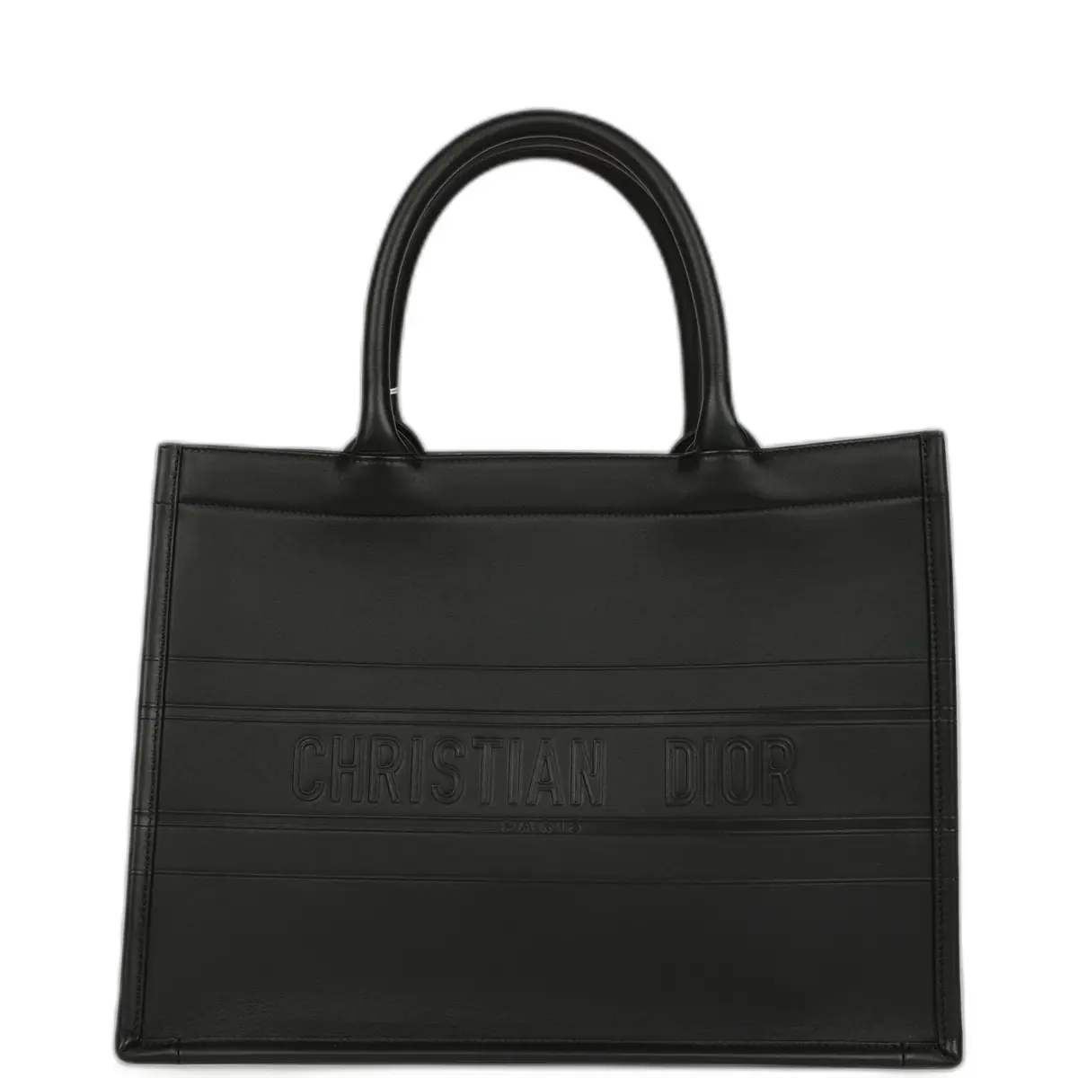 Dior Christian Dior Medium Book Tote Black Calfskin