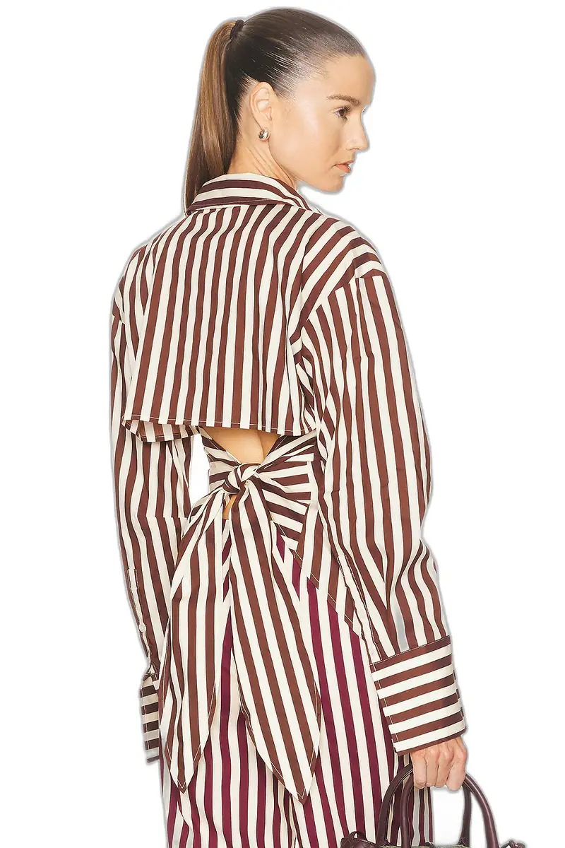 SIMONMILLER Loch Poplin Button Up Top