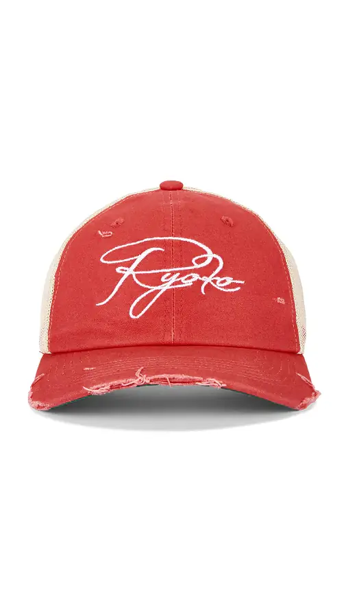 Ryoko Rain Distressed Trucker Hat