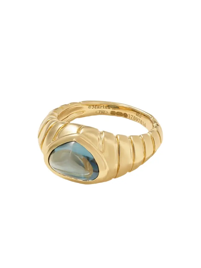 Marina B Timo 18-karat Gold Topaz Ring