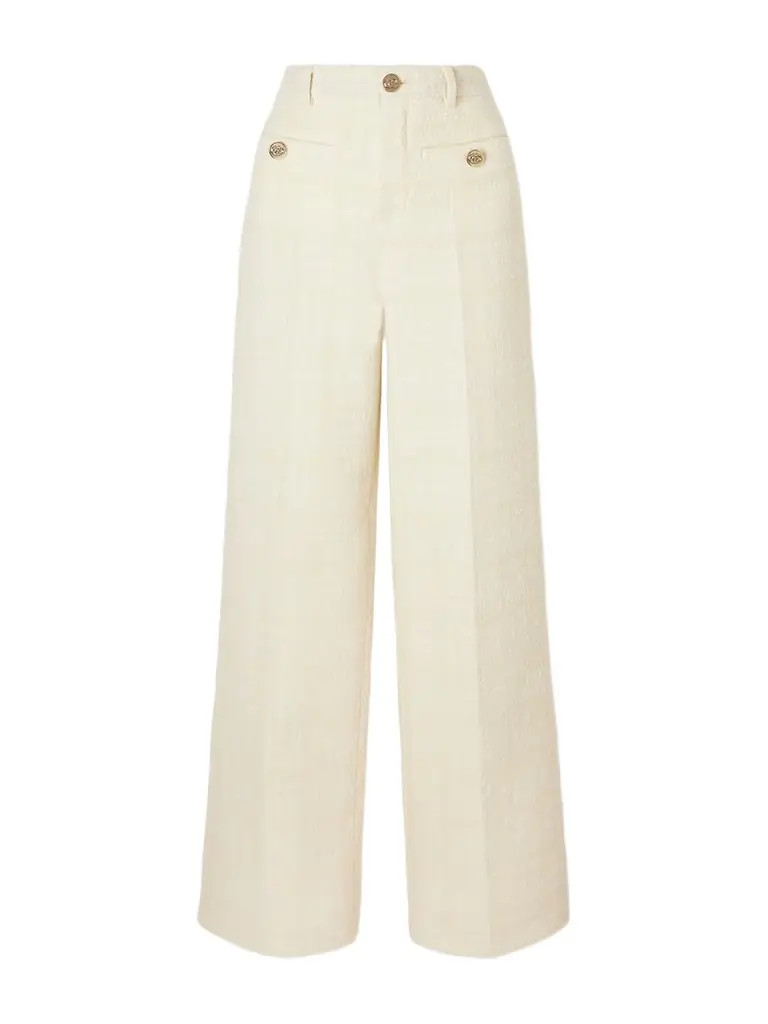 Gucci Wide-leg Cotton-tweed Pants