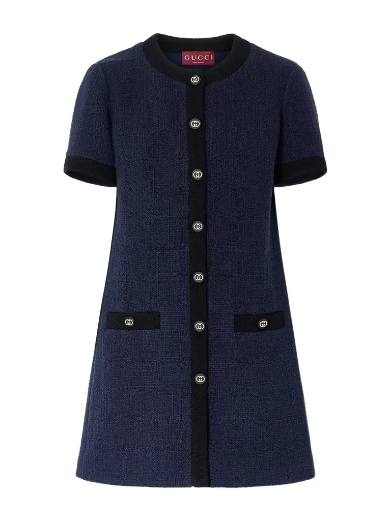 Gucci Wool-blend Bouclé Mini Dress