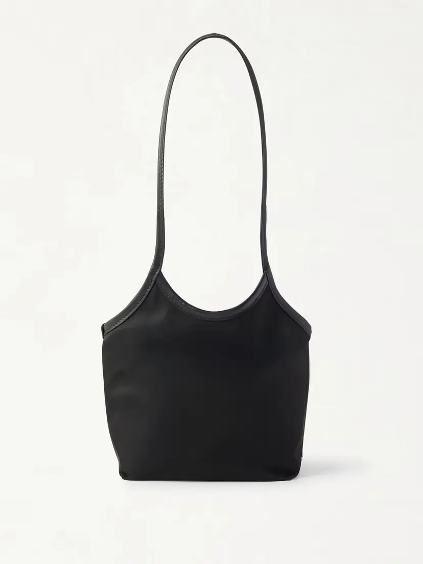 Valesque Cami Small Leather-trimmed Nylon-satin Tote