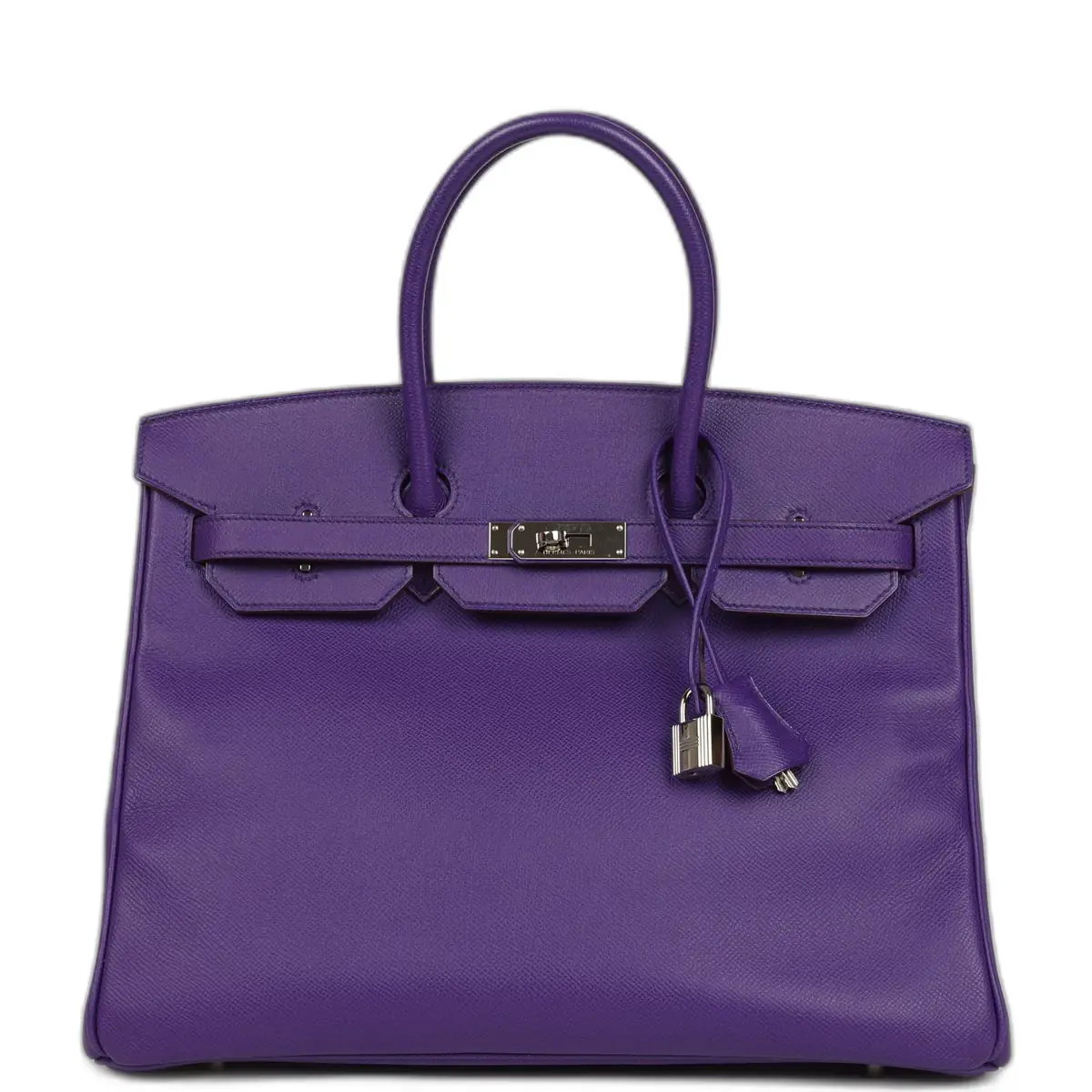 hermes Pre-owned Hermes Birkin 35 Crocus Epsom Palladium Hardware