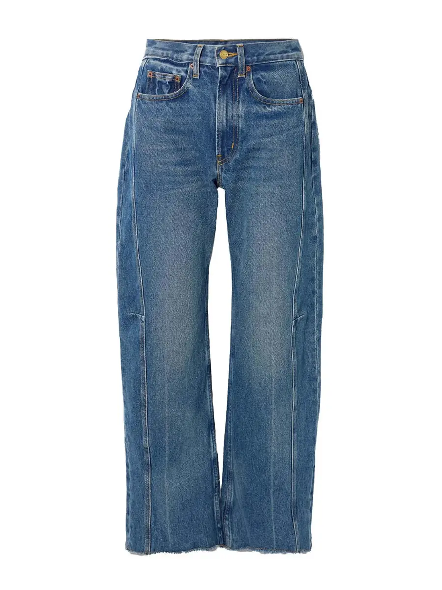 B SIDES Relaxed Cuffed Lasso Jeans