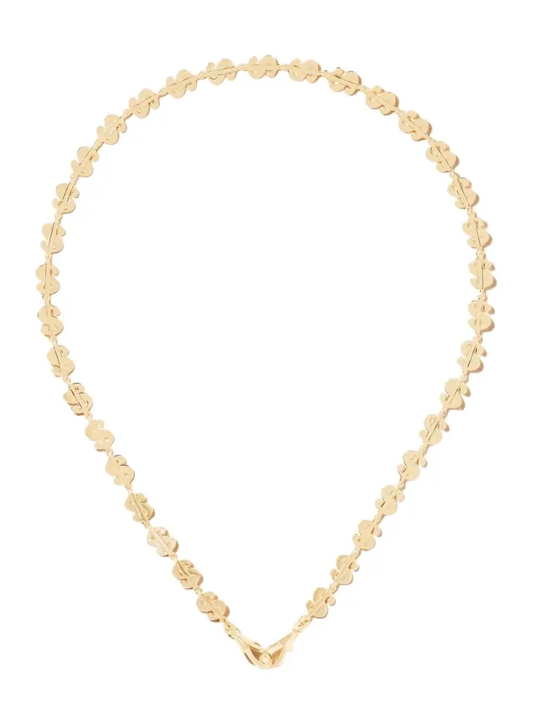 Marie Lichtenberg Buck Small 18-karat Gold Diamond Necklace