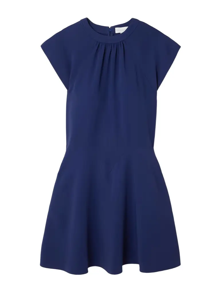 Stella McCartney Gathered Crepe Mini Dress