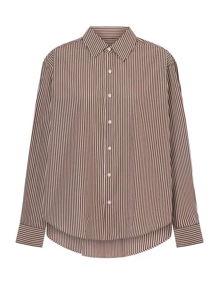 Comme Si La Classica Striped Cotton-poplin Shirt