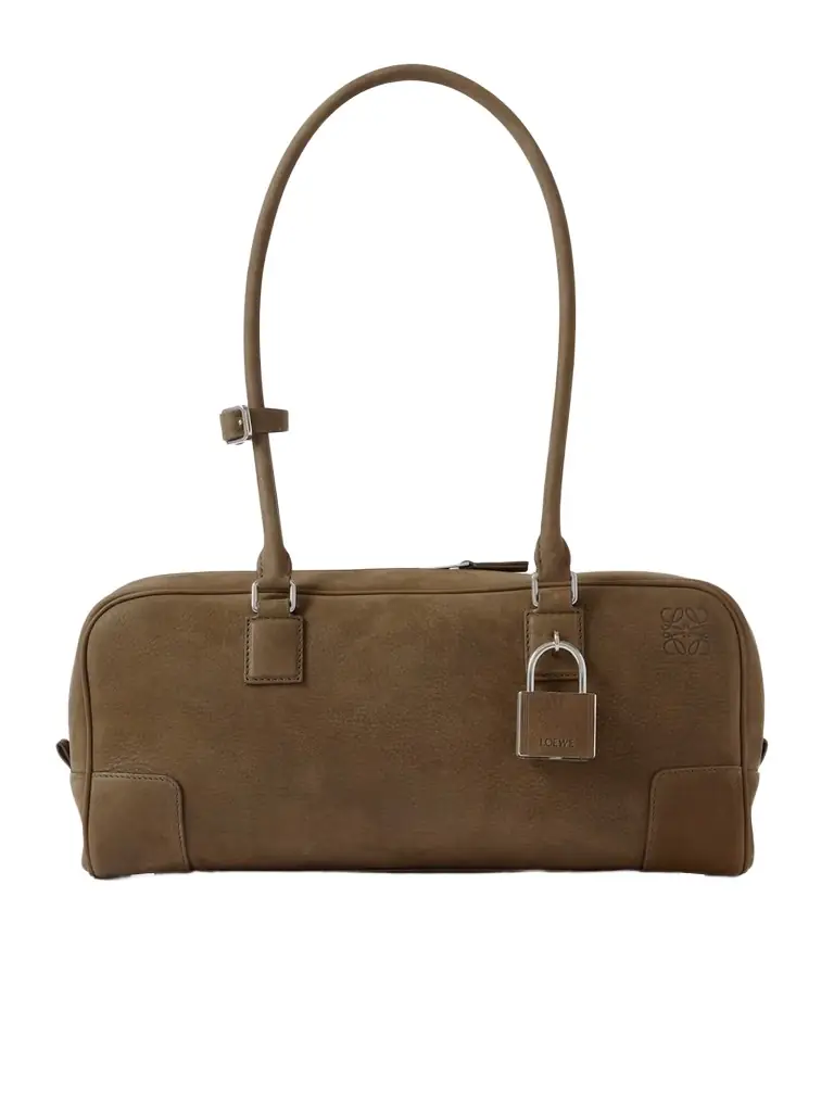Loewe Amazona 31 Debossed Nubuck Shoulder Bag