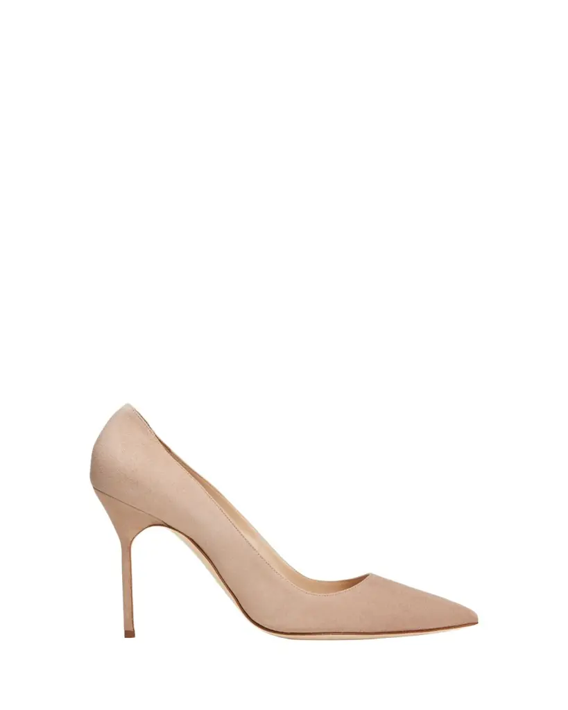 Manolo Blahnik BB 105mm Suede Stiletto Pumps