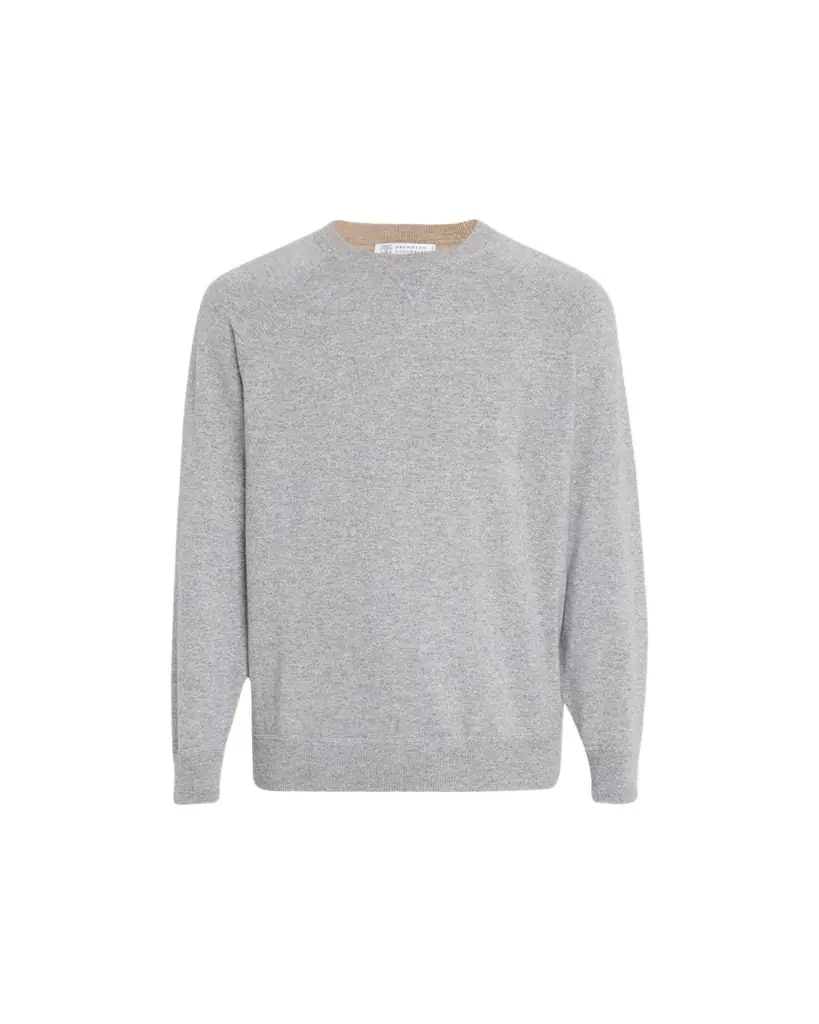 Brunello Cucinelli Men's Cashmere Raglan Crewneck Sweater