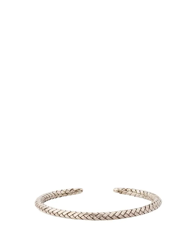 Jan Leslie Men's Braided Sterling Silver Cuff Bracelet - Women's Jewelry And Watches