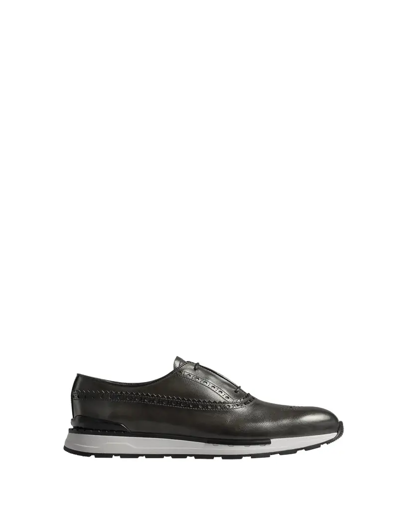 Berluti Men's Fast Track Brogue Leather Sneakers