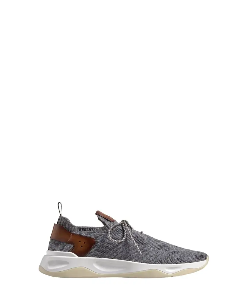 Berluti Men's Cashmere-Knit Runner Sneakers