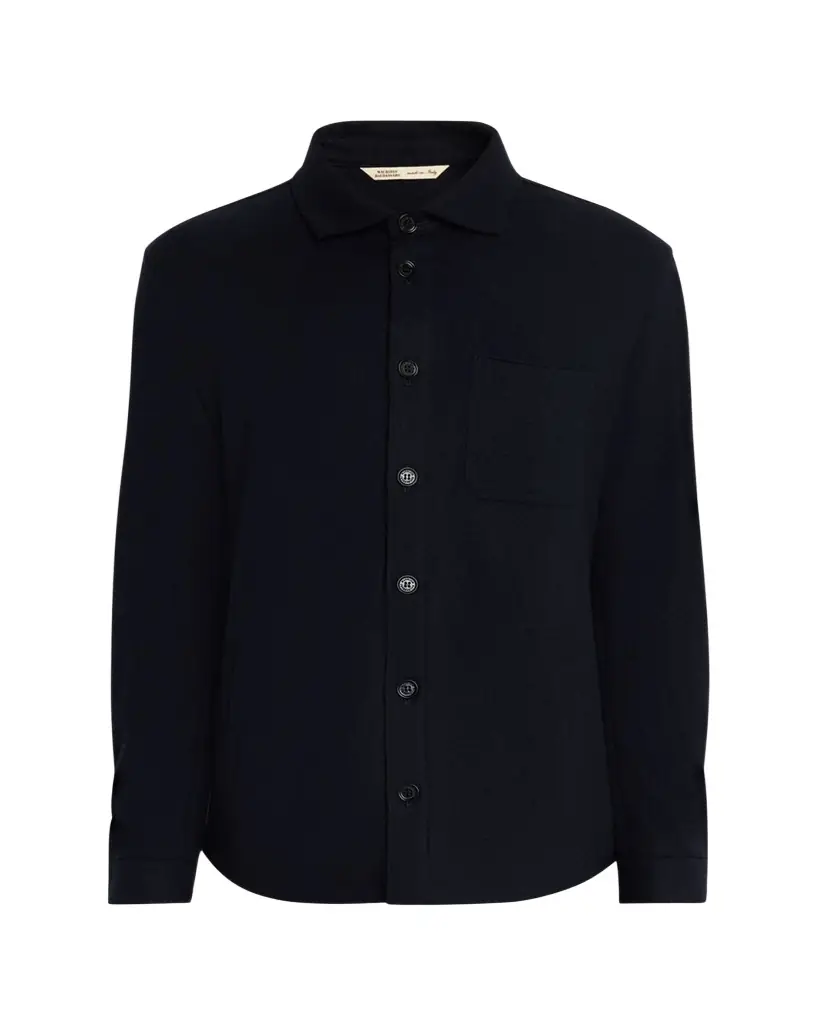 Maurizio Baldassari Men's Solferino Cashmere Raw Edge Overshirt