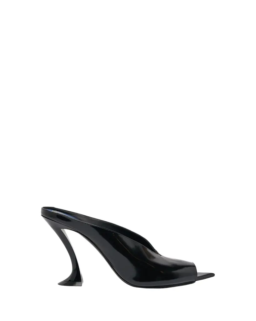 Lanvin 100mm Leather Pointed-Toe Mules